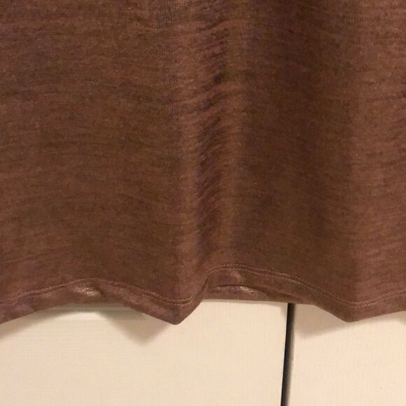 Prince Peter Collection Rose Gold/Copper Short Sleeve Metallic Top - Picture 4 of 6